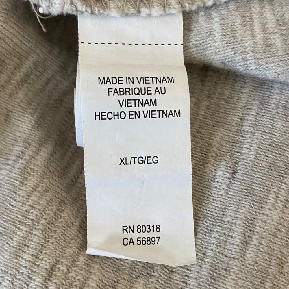 Lucky Brand Twisted Slub Heathered Henley Shirt Beige Men's XL Long-Sleeve Tee - Picture 9 of 13